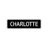 Charlotte Street Sign Children Name Room Plate