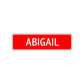 Abigail Street Sign Children Name Room Plate