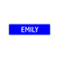 Emily Street Sign Children Name Room Plate