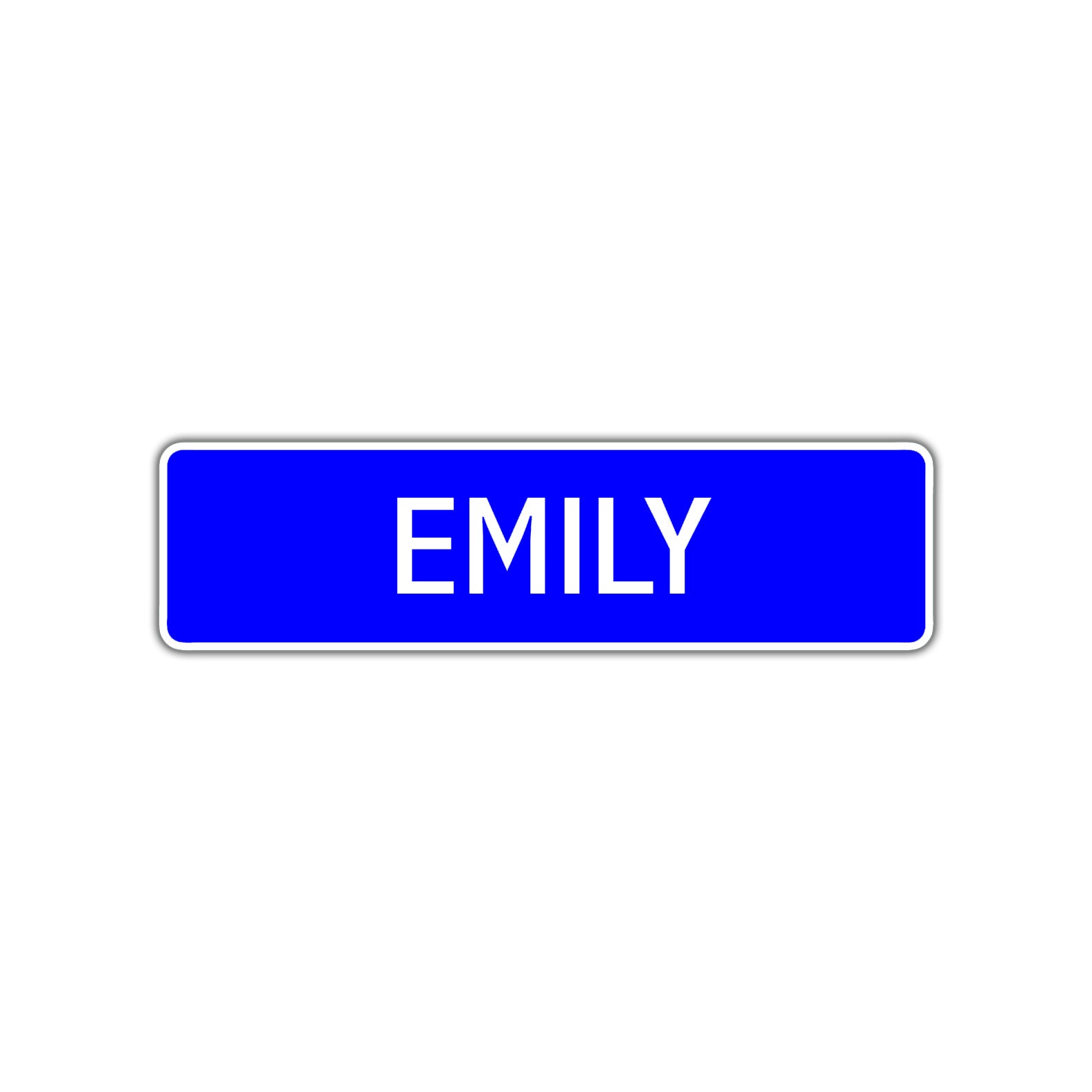 Emily Street Sign Children Name Room Plate