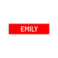 Emily Street Sign Children Name Room Plate