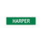 Harper Street Sign Children Name Room Plate