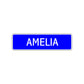 Amelia Street Sign Children Name Room Plate