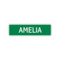 Amelia Street Sign Children Name Room Plate