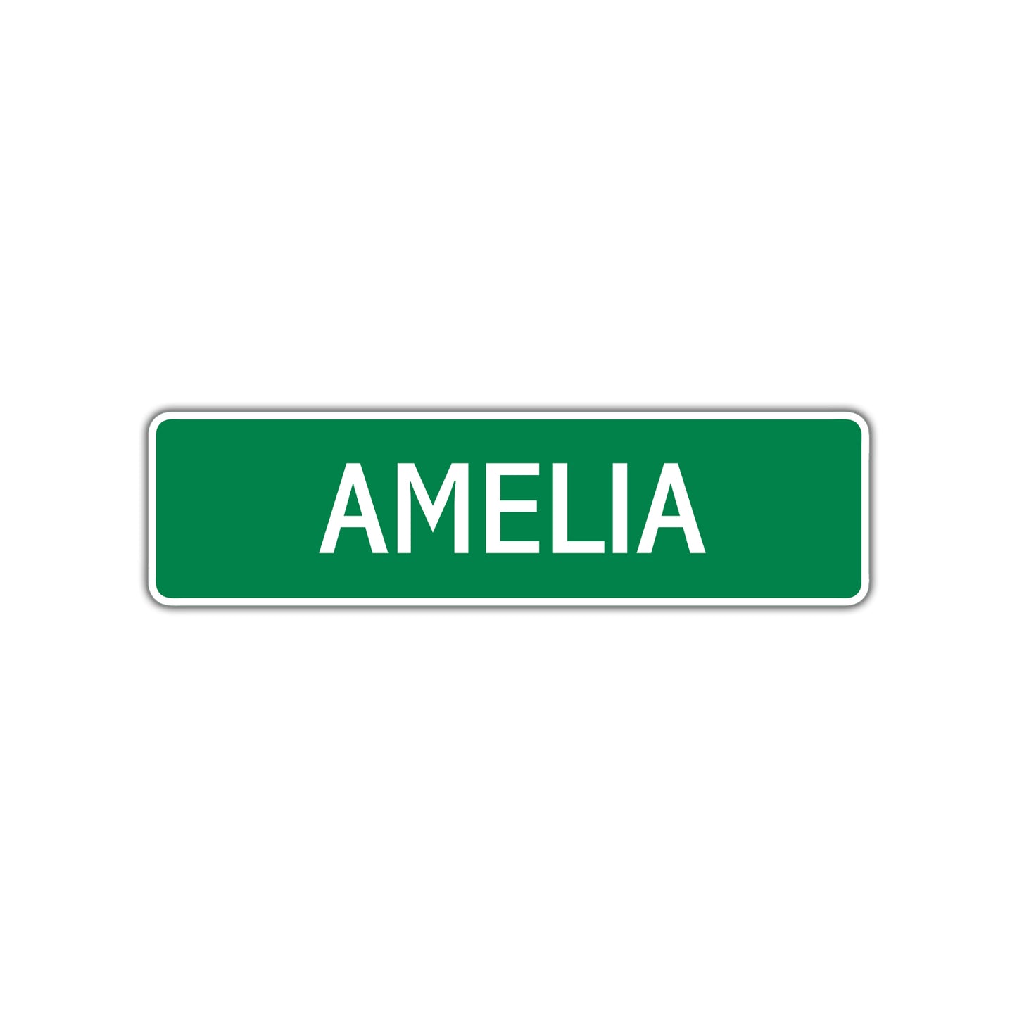 Amelia Street Sign Children Name Room Plate