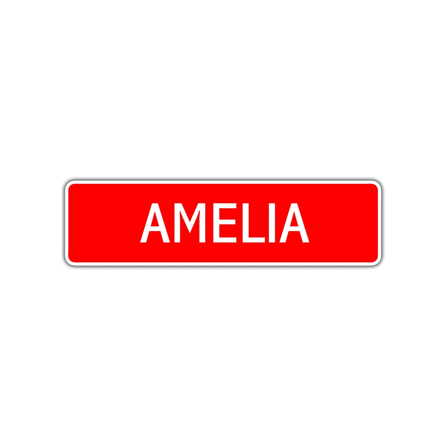 Amelia Street Sign Children Name Room Plate