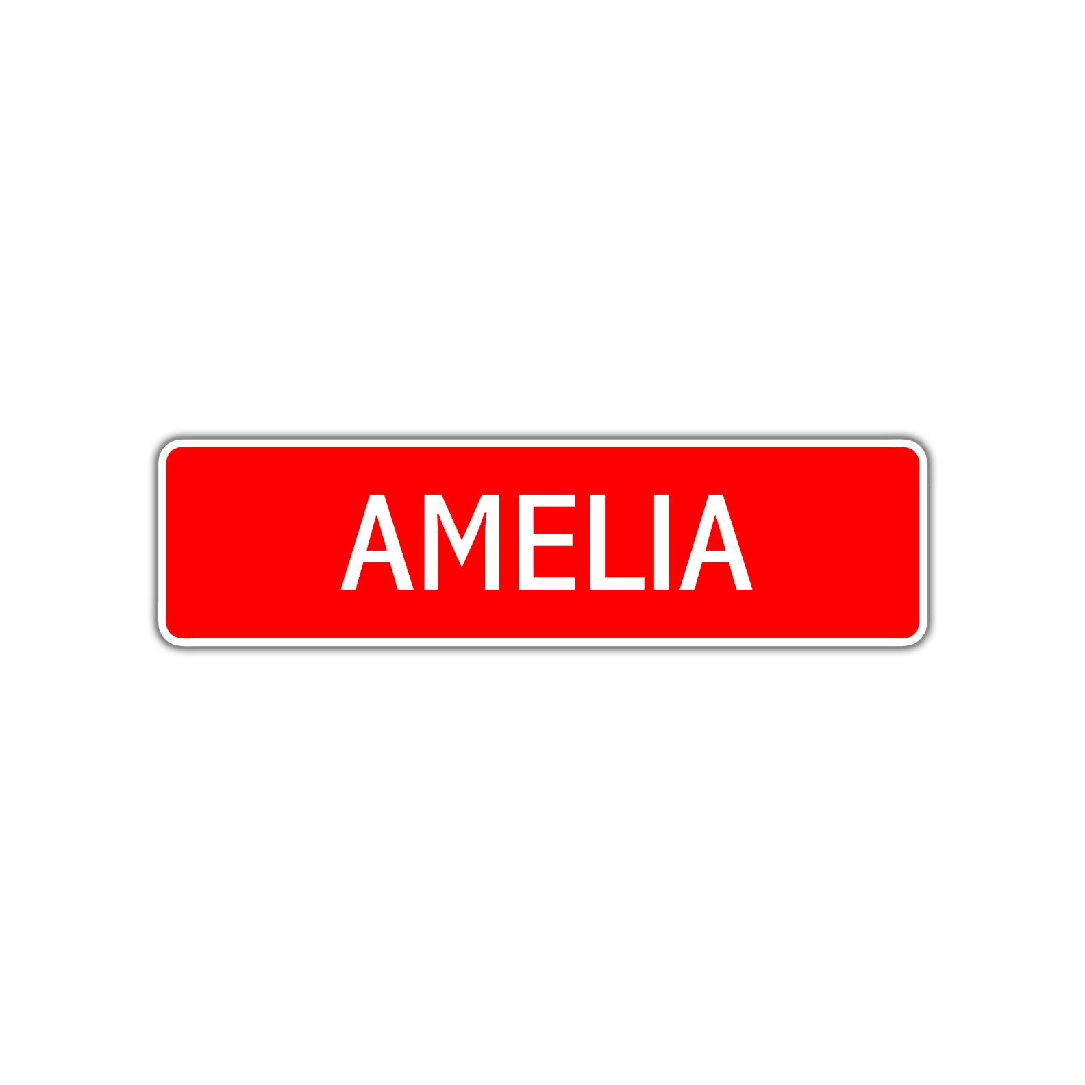 Amelia Street Sign Children Name Room Plate