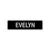 Evelyn Street Sign Children Name Room Plate