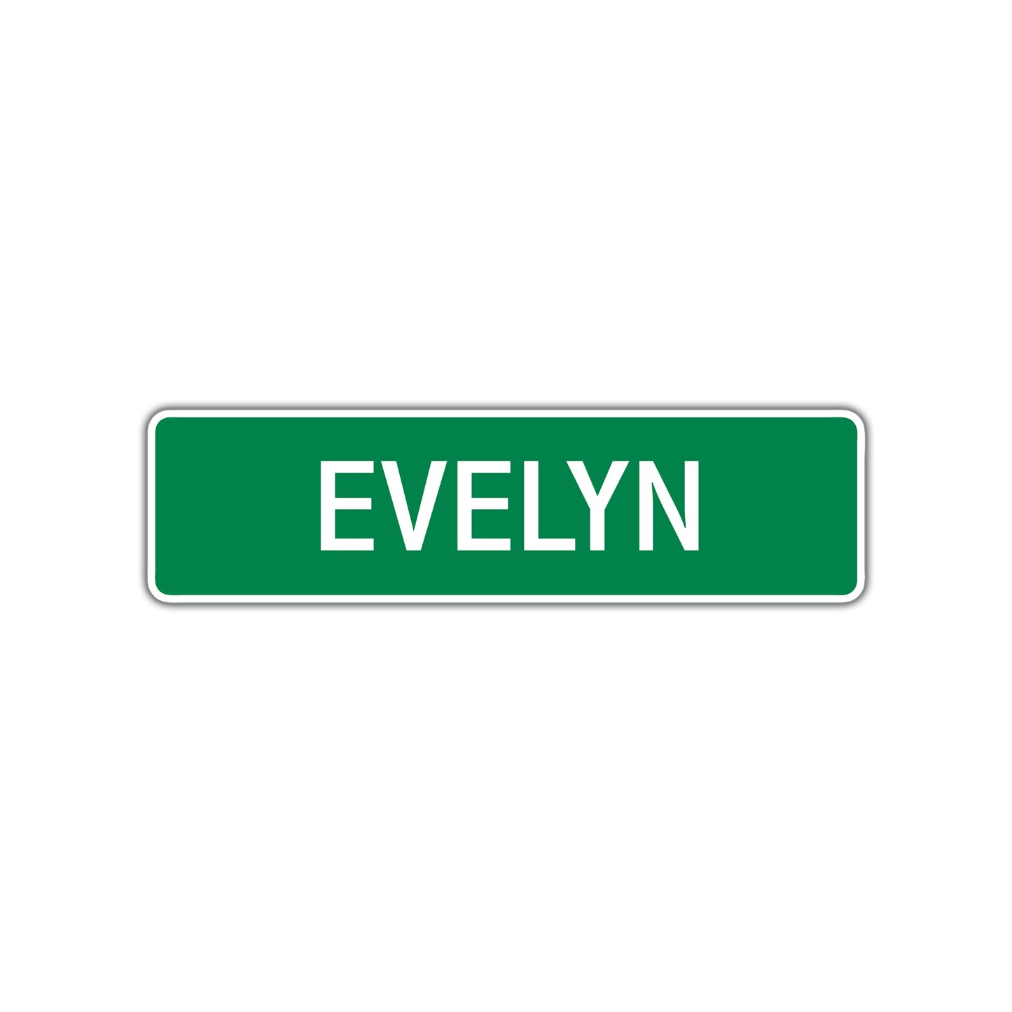 Evelyn Street Sign Children Name Room Plate