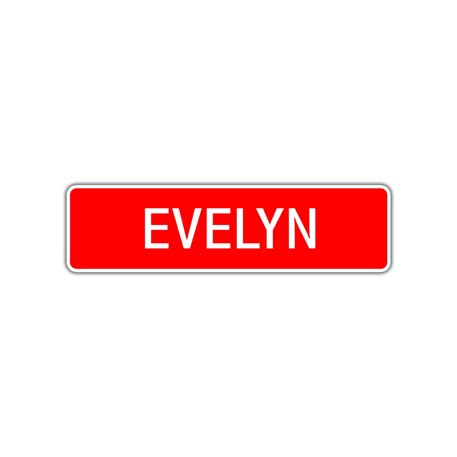 Evelyn Street Sign Children Name Room Plate