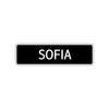 Sofia Street Sign Children Name Room Plate