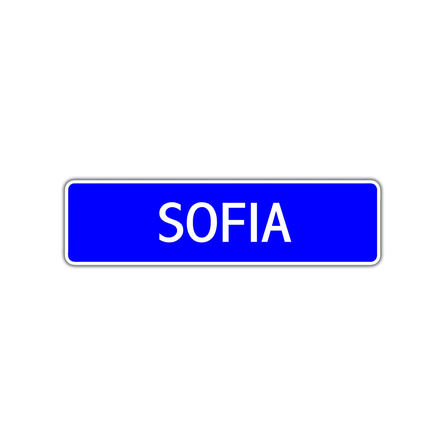 Sofia Street Sign Children Name Room Plate