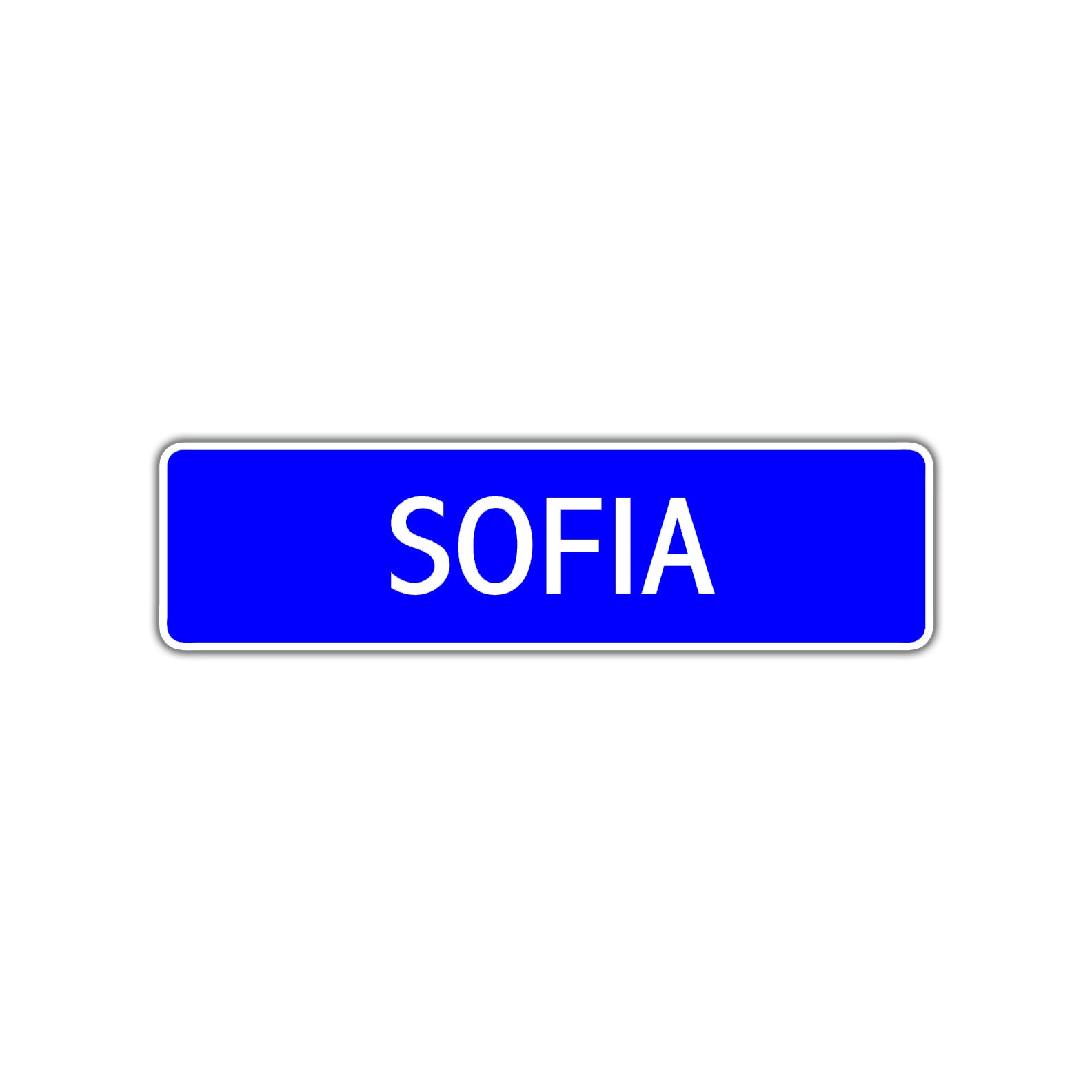 Sofia Street Sign Children Name Room Plate