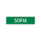 Sofia Street Sign Children Name Room Plate