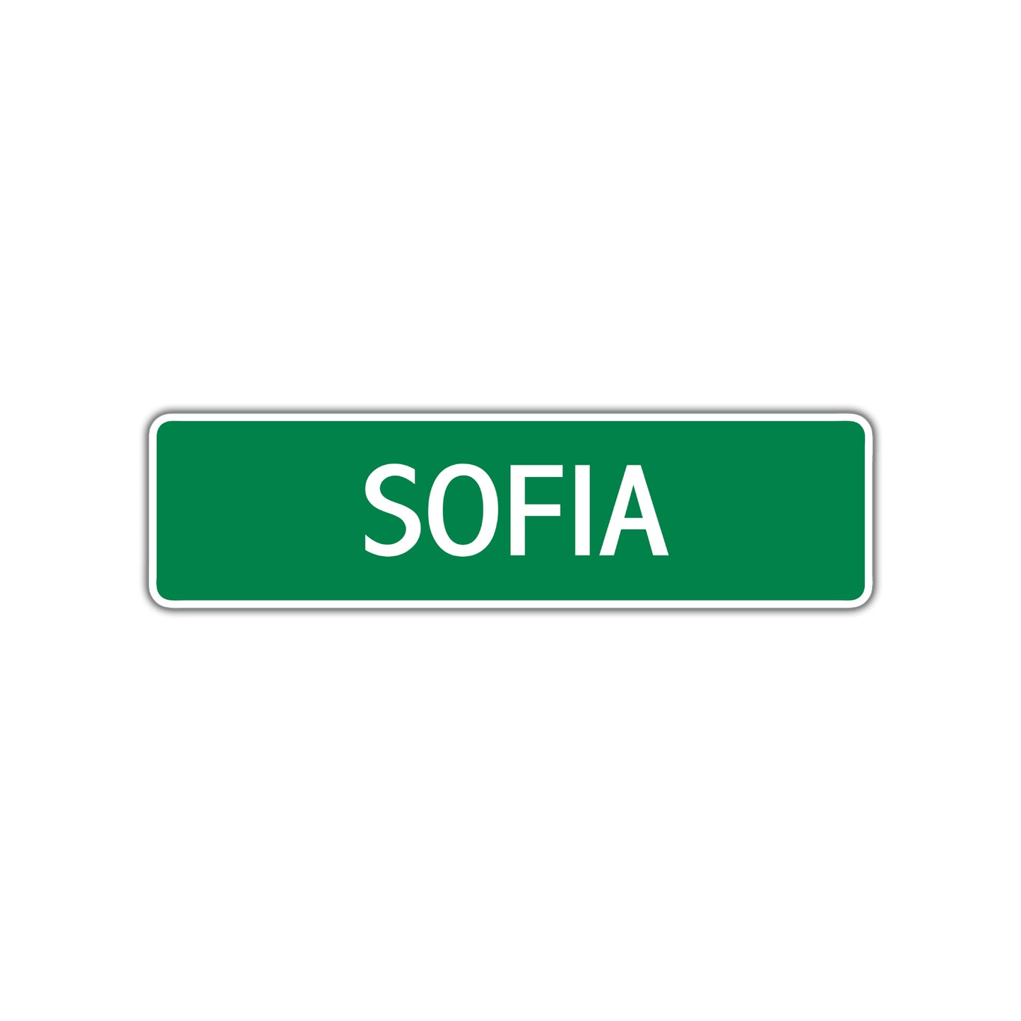 Sofia Street Sign Children Name Room Plate
