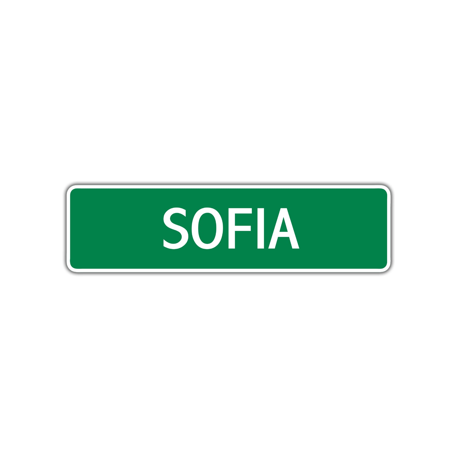 Sofia Street Sign Children Name Room Plate