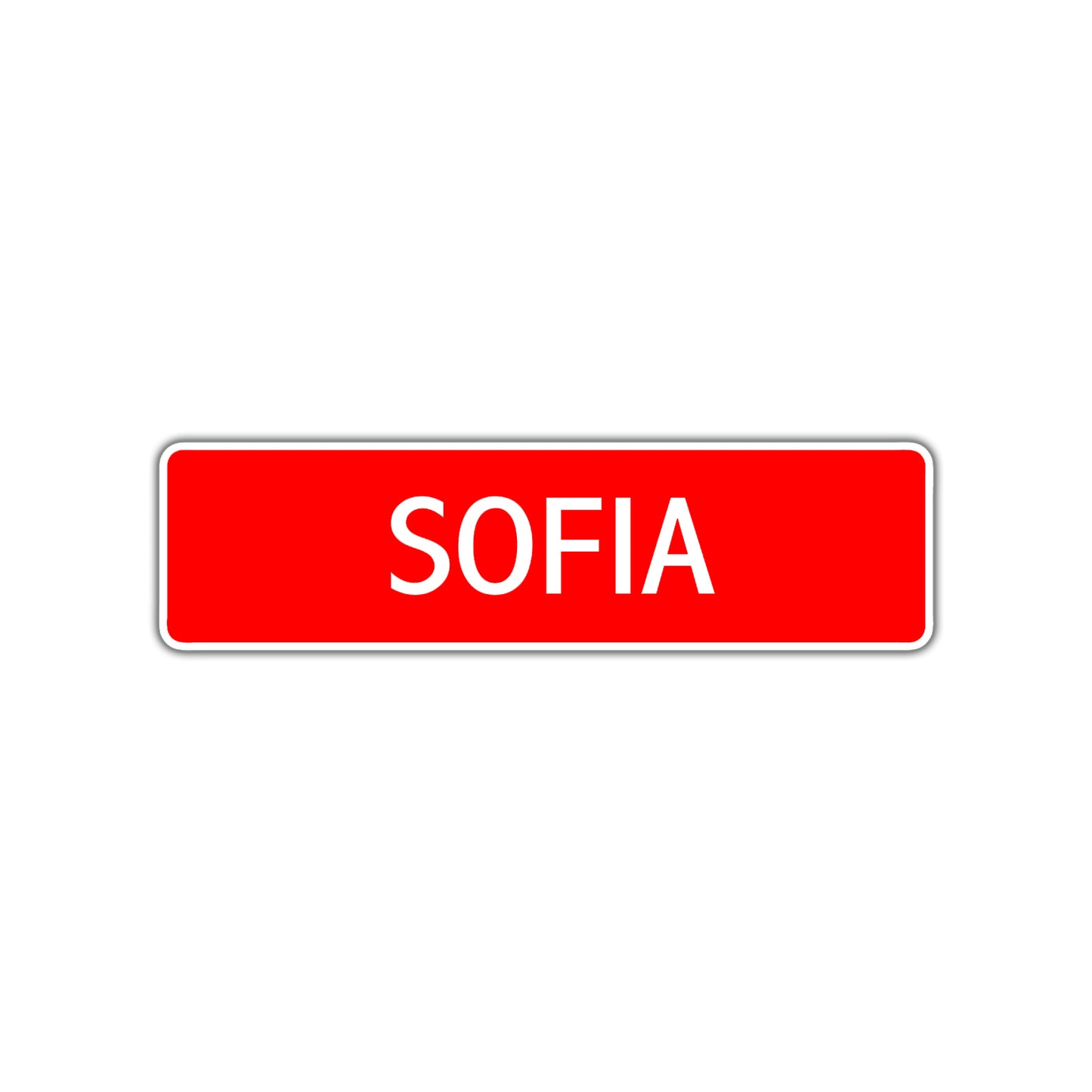 Sofia Street Sign Children Name Room Plate