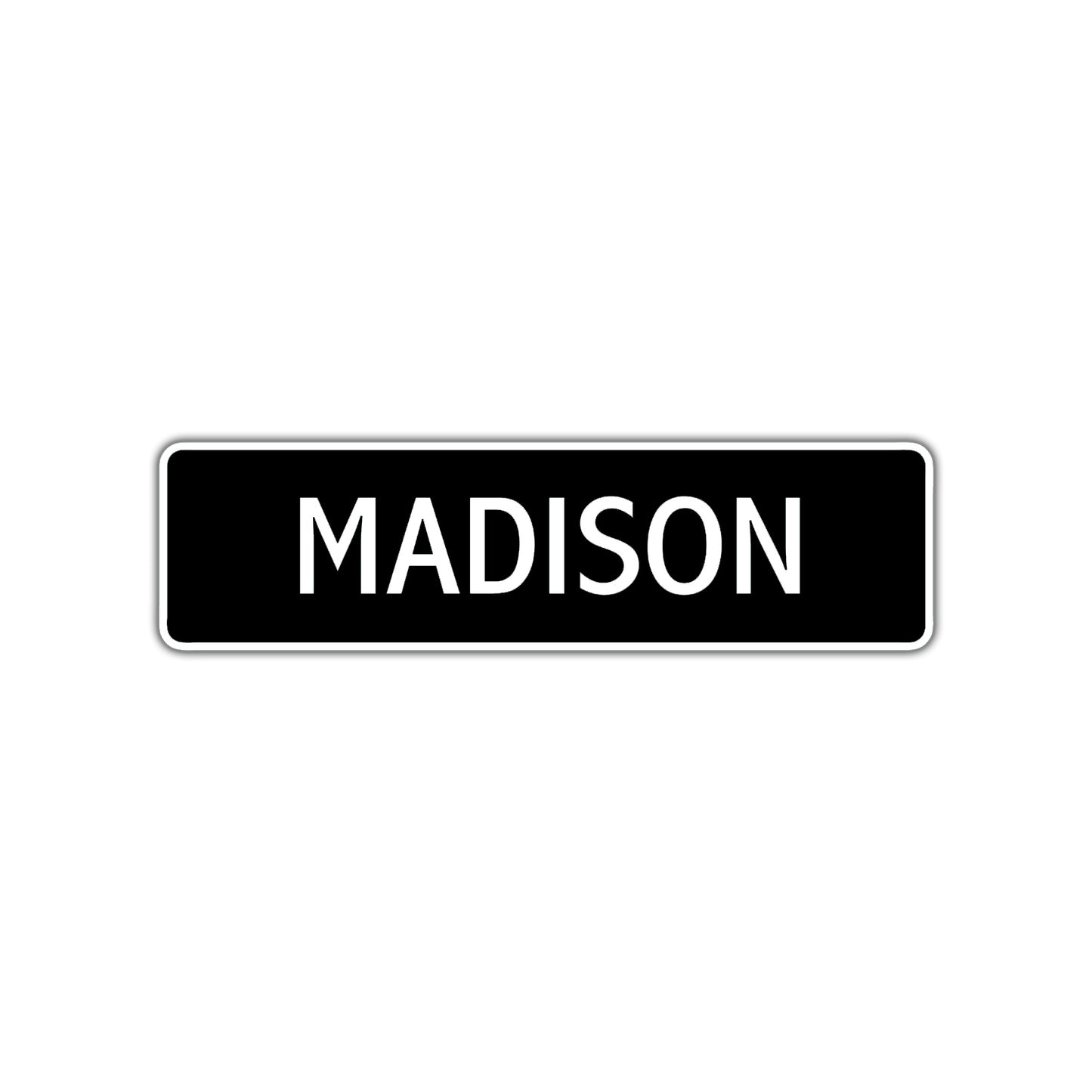 Madison Street Sign Children Name Room Plate