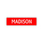 Madison Street Sign Children Name Room Plate