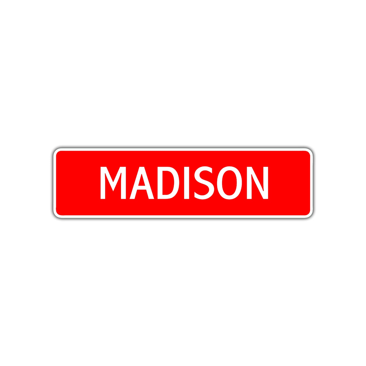 Madison Street Sign Children Name Room Plate