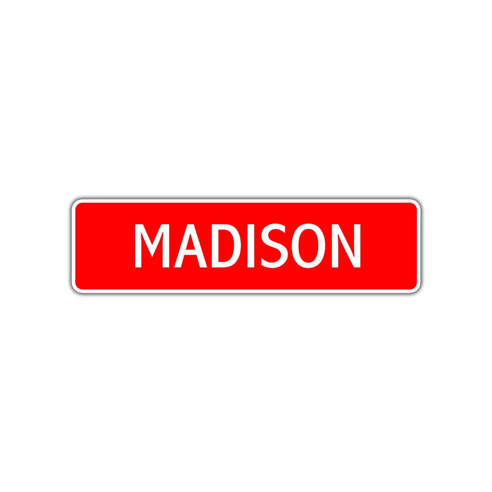 Madison Street Sign Children Name Room Plate