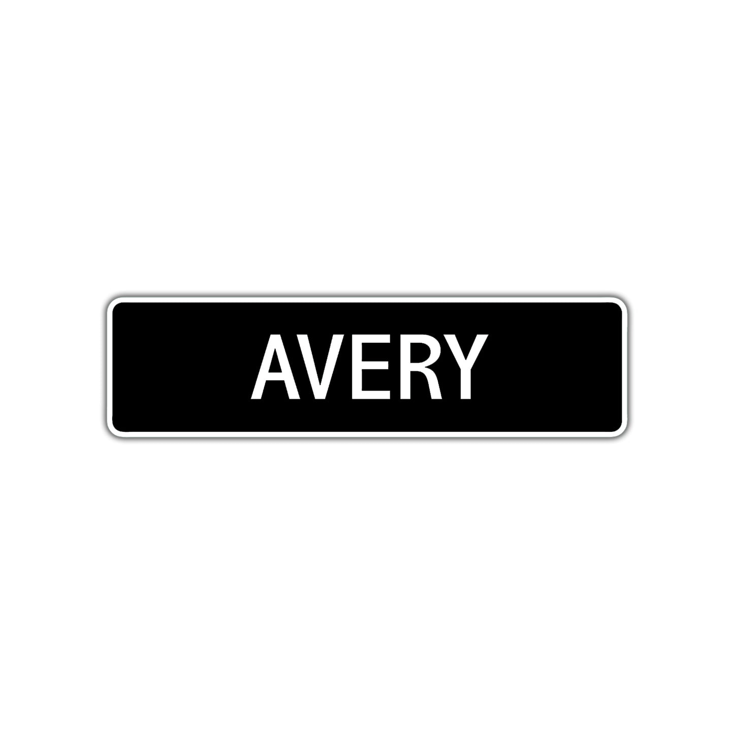 Avery Street Sign Children Name Room Plate