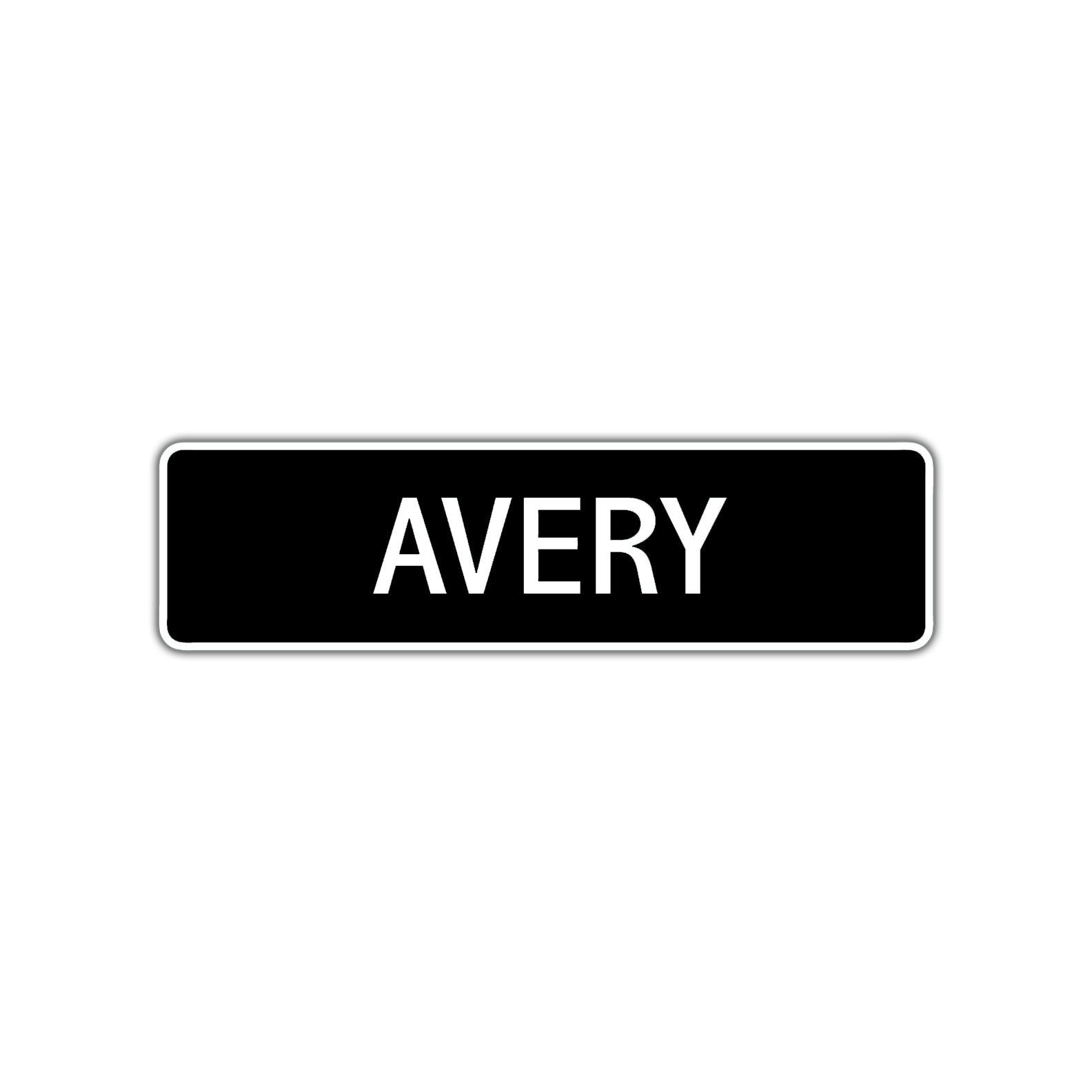 Avery Street Sign Children Name Room Plate