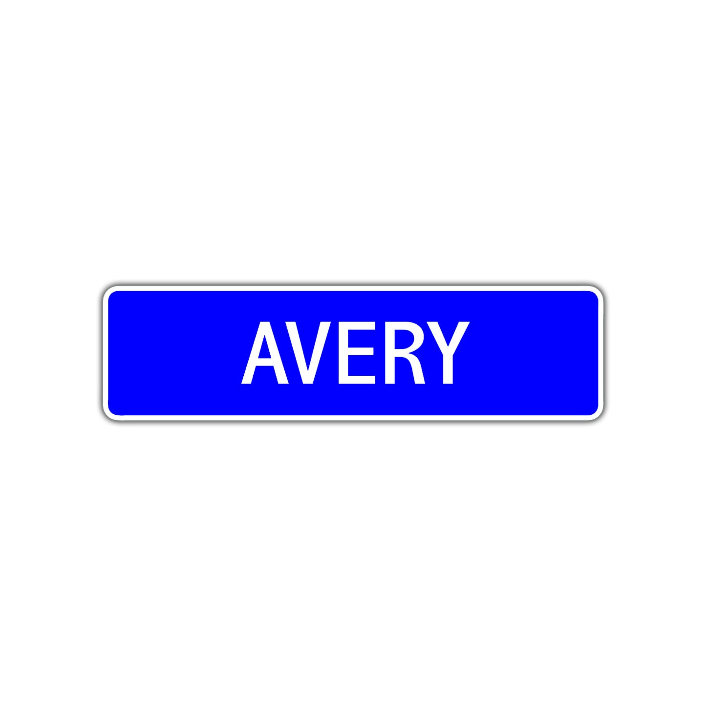 Avery Street Sign Children Name Room Plate