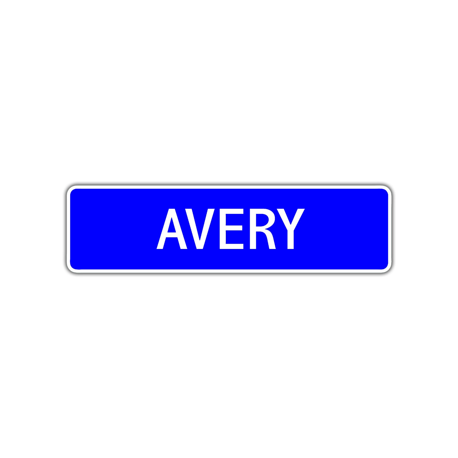 Avery Street Sign Children Name Room Plate