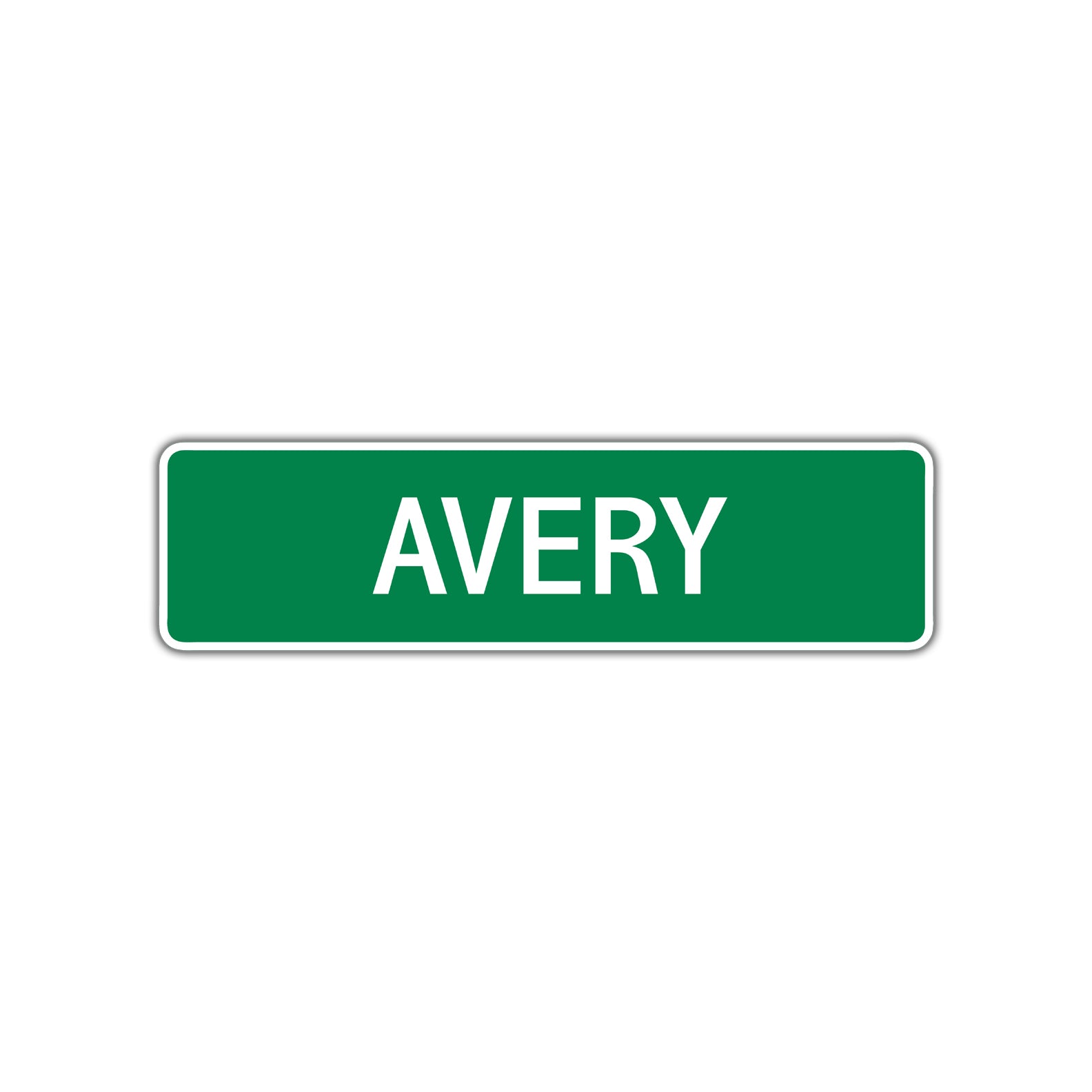 Avery Street Sign Children Name Room Plate