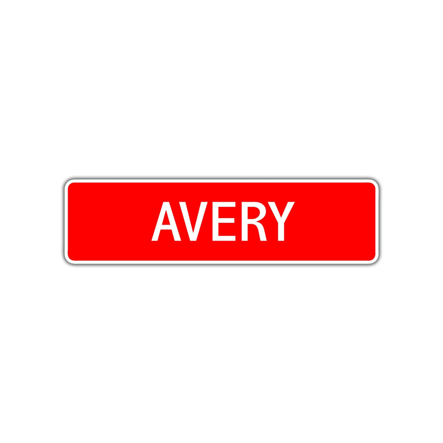 Avery Street Sign Children Name Room Plate