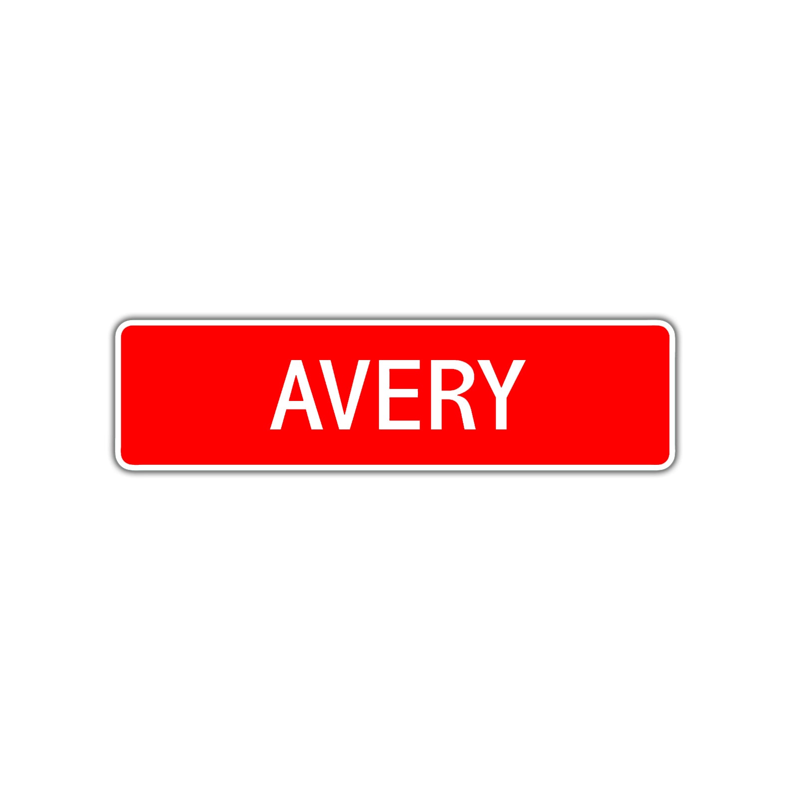 Avery Street Sign Children Name Room Plate