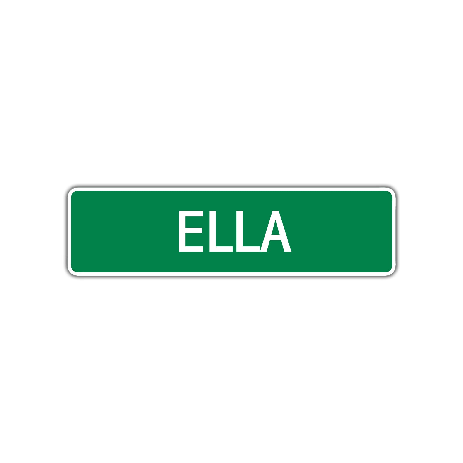 Ella Street Sign Children Name Room Plate