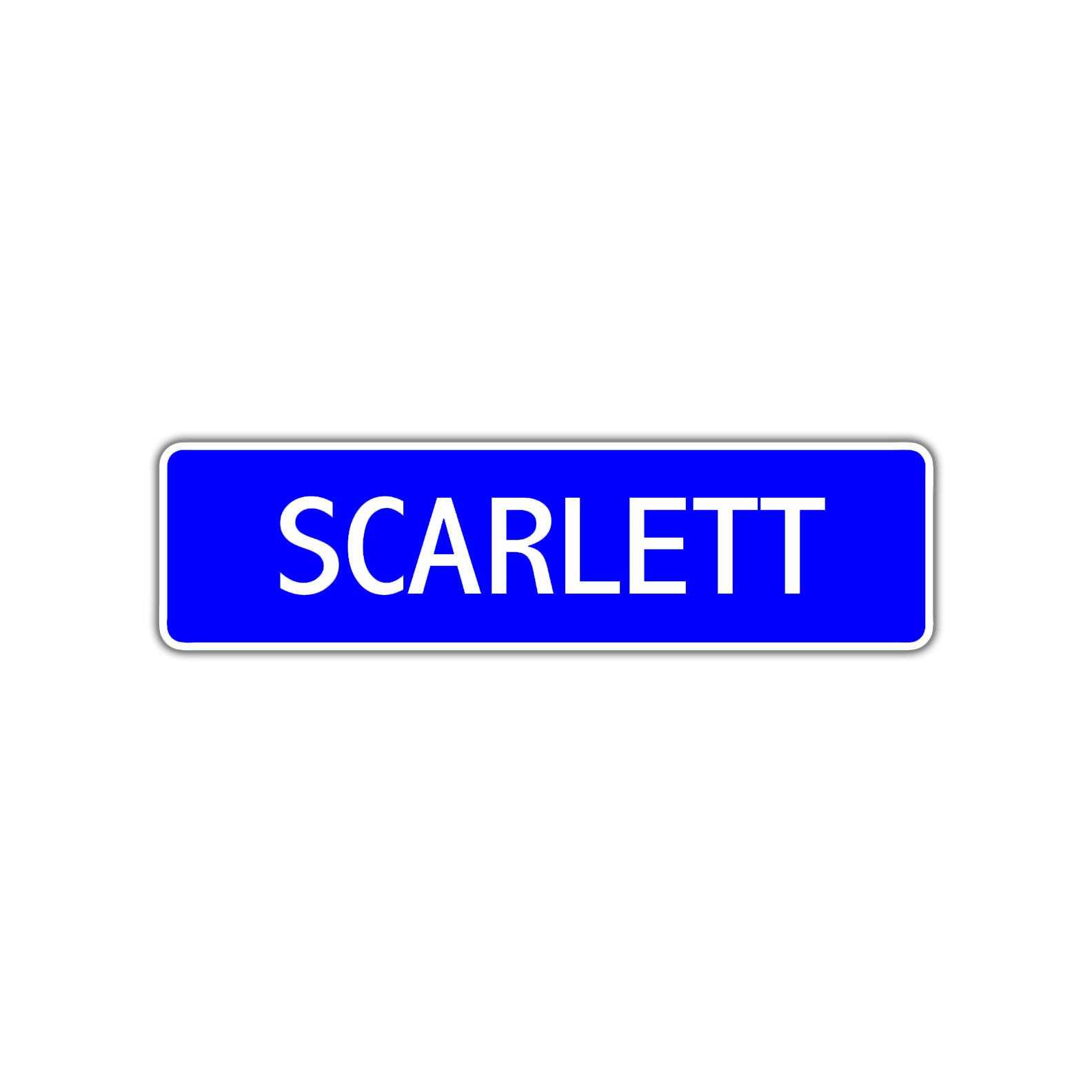 Scarlett Street Sign Children Name Room Plate