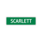 Scarlett Street Sign Children Name Room Plate