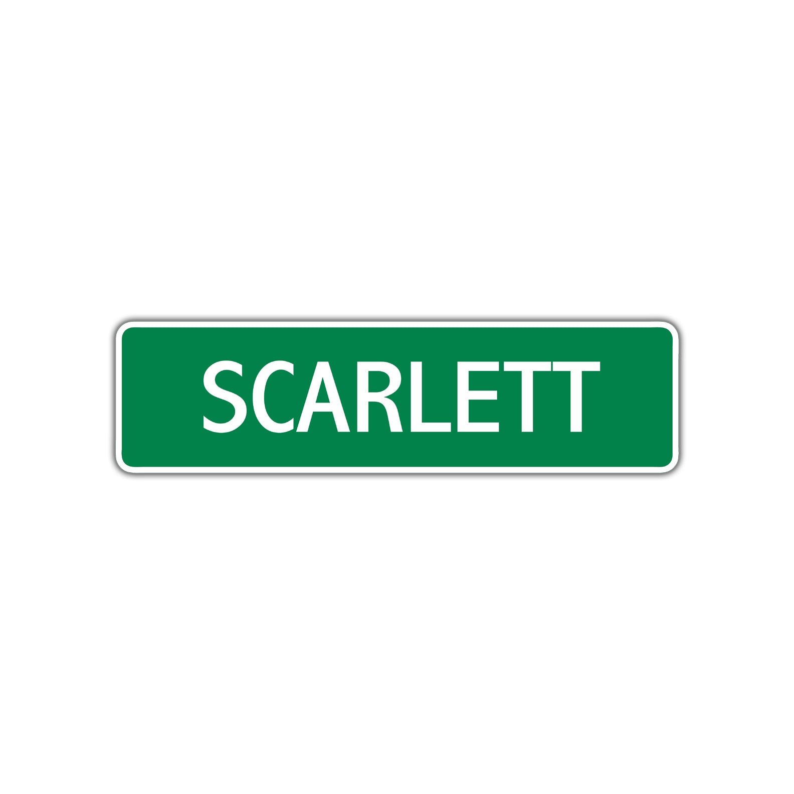 Scarlett Street Sign Children Name Room Plate
