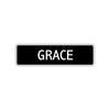 Grace Street Sign Children Name Room Plate