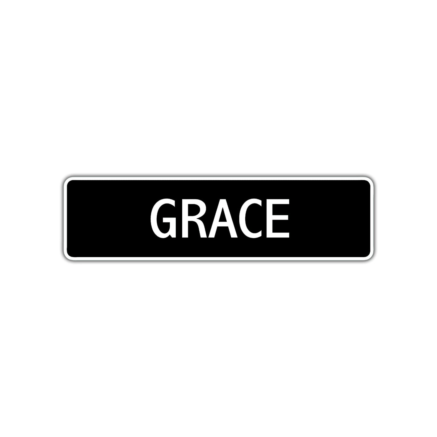 Grace Street Sign Children Name Room Plate