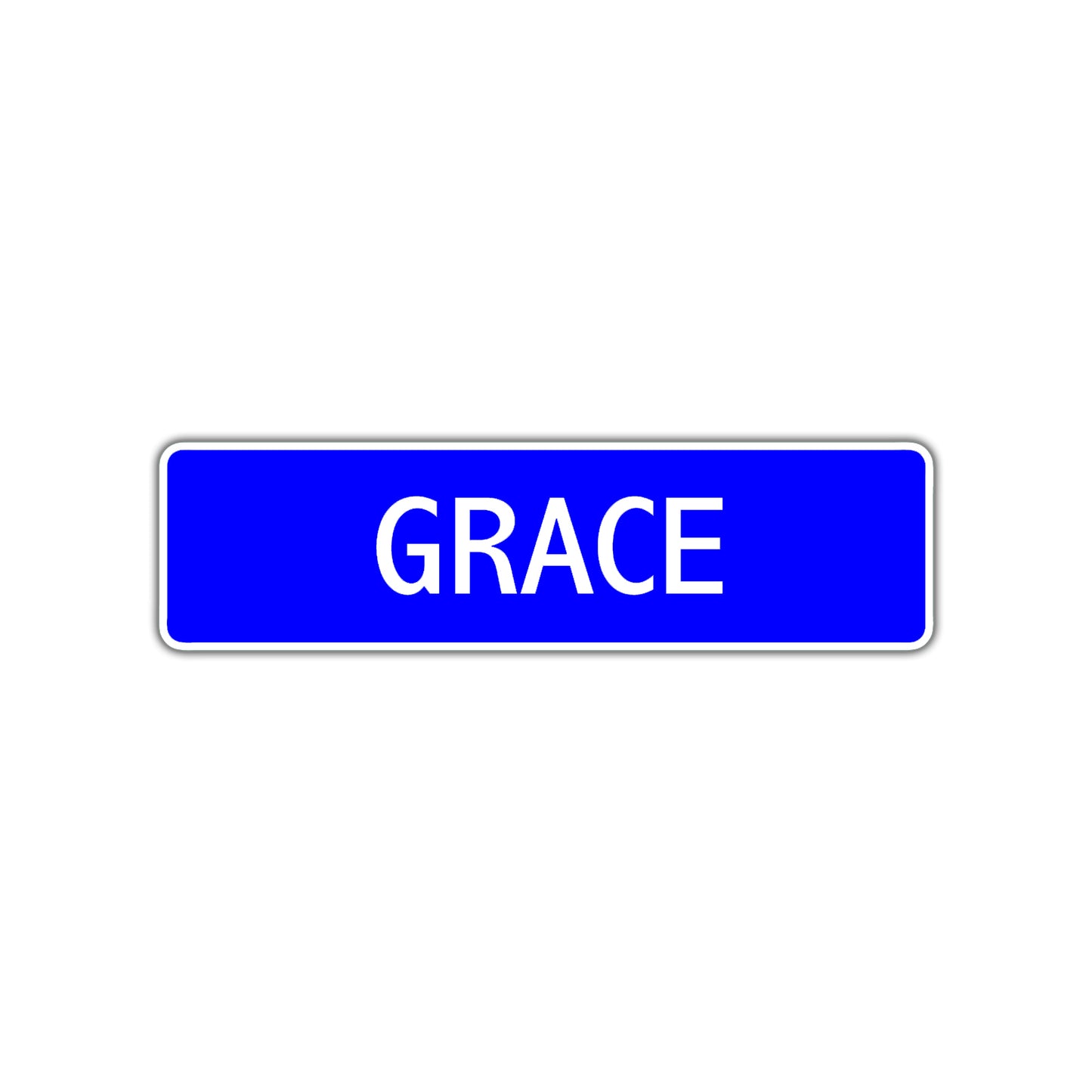 Grace Street Sign Children Name Room Plate