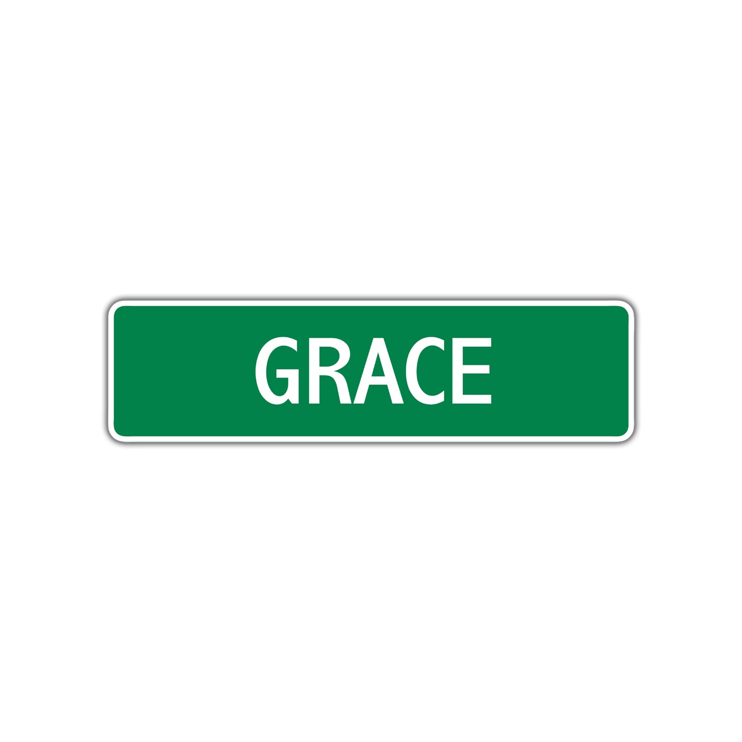 Grace Street Sign Children Name Room Plate