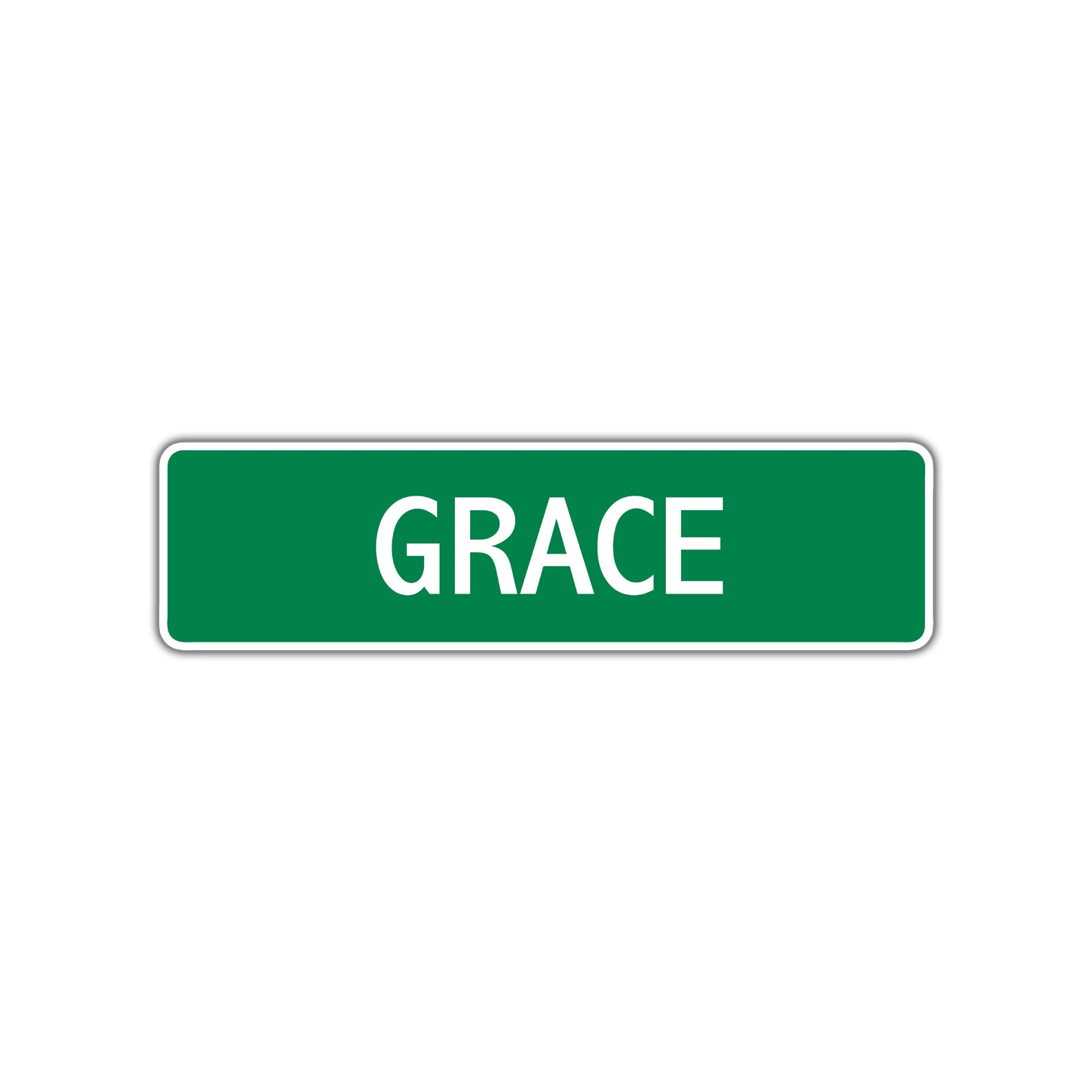 Grace Street Sign Children Name Room Plate