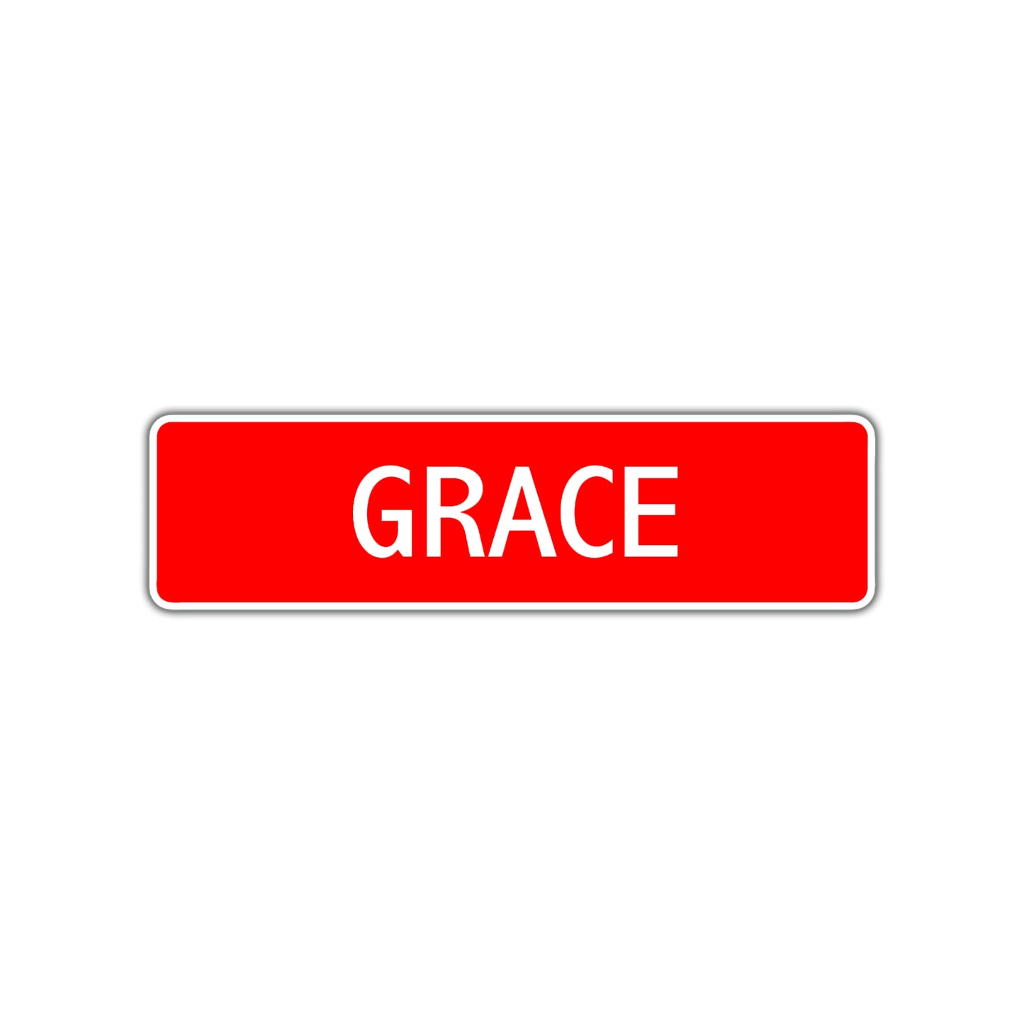 Grace Street Sign Children Name Room Plate