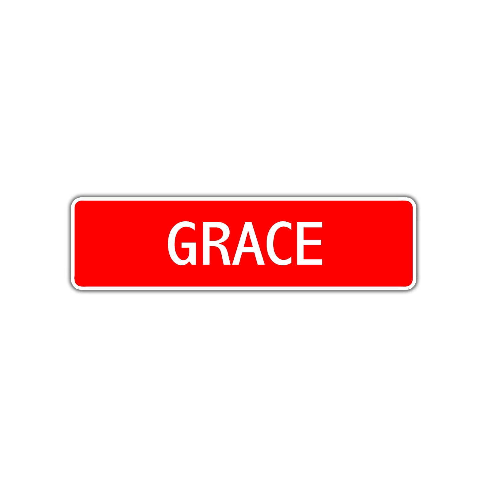 Grace Street Sign Children Name Room Plate
