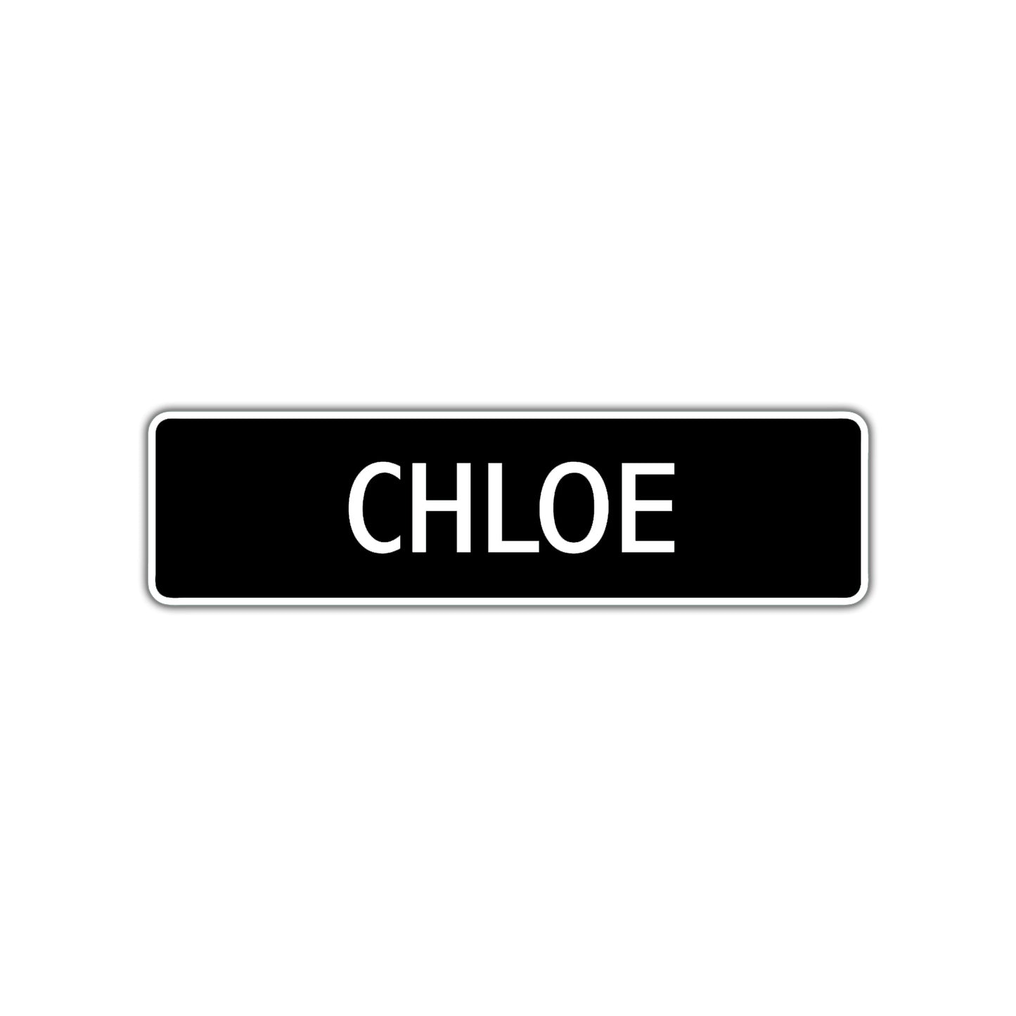 Chloe Street Sign Children Name Room Plate