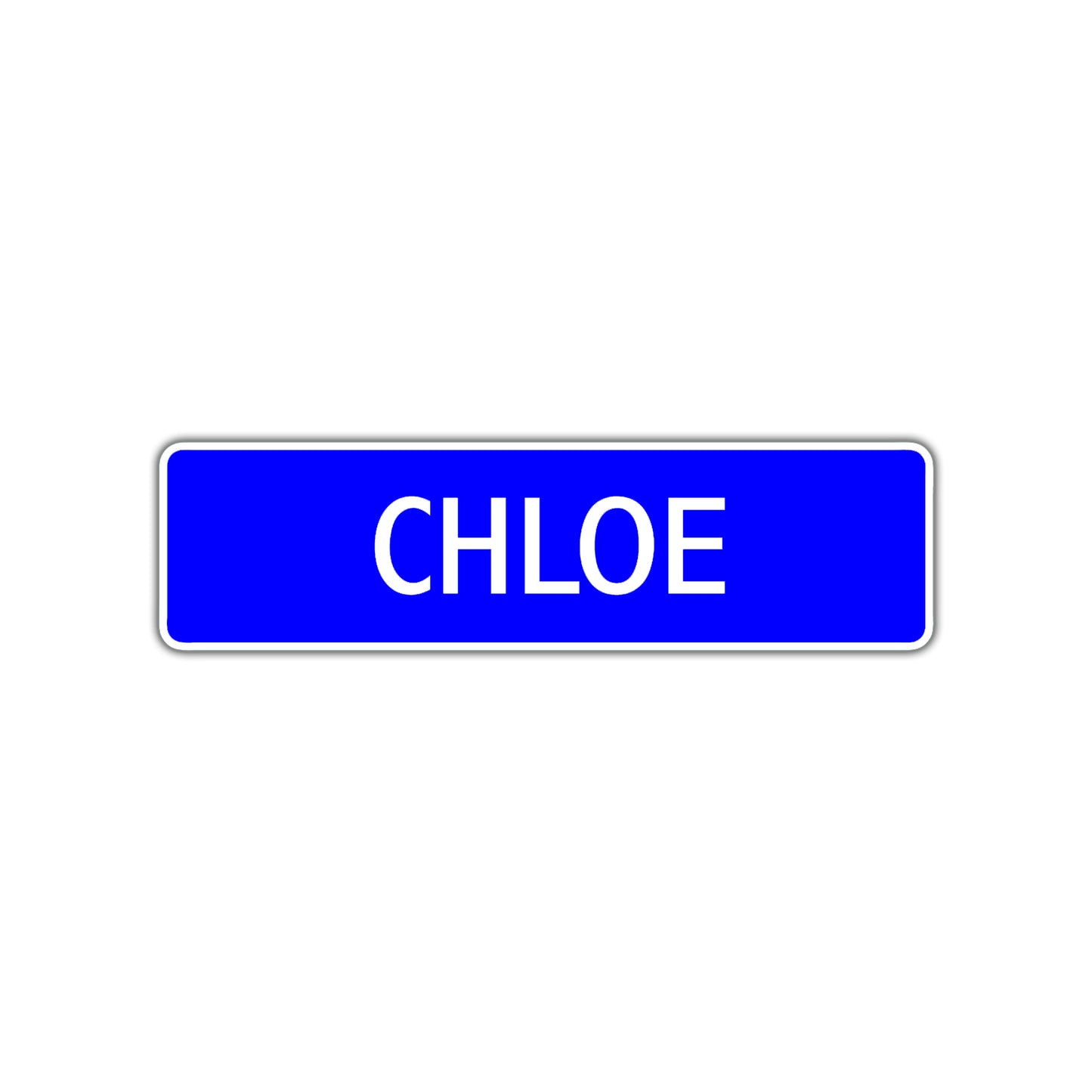 Chloe Street Sign Children Name Room Plate