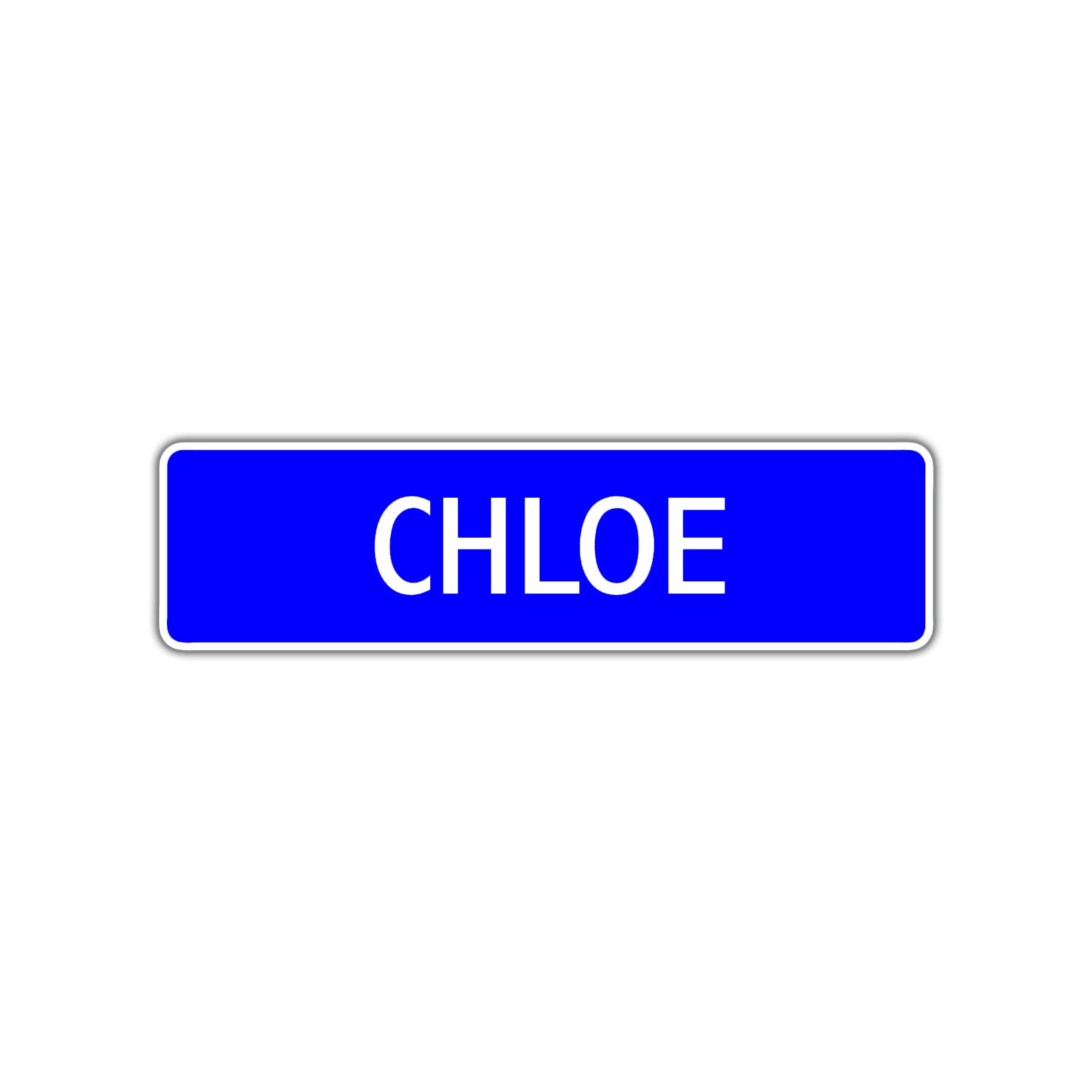 Chloe Street Sign Children Name Room Plate