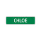 Chloe Street Sign Children Name Room Plate