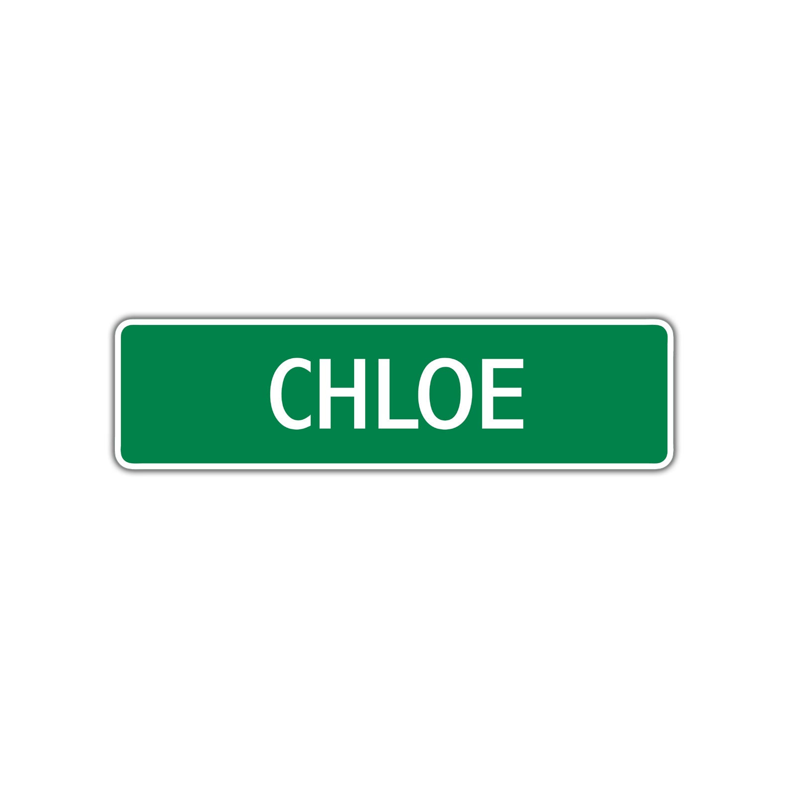 Chloe Street Sign Children Name Room Plate