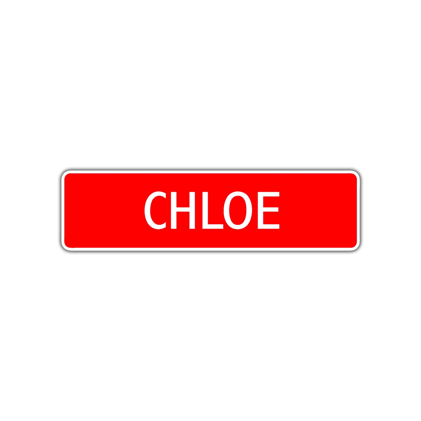 Chloe Street Sign Children Name Room Plate