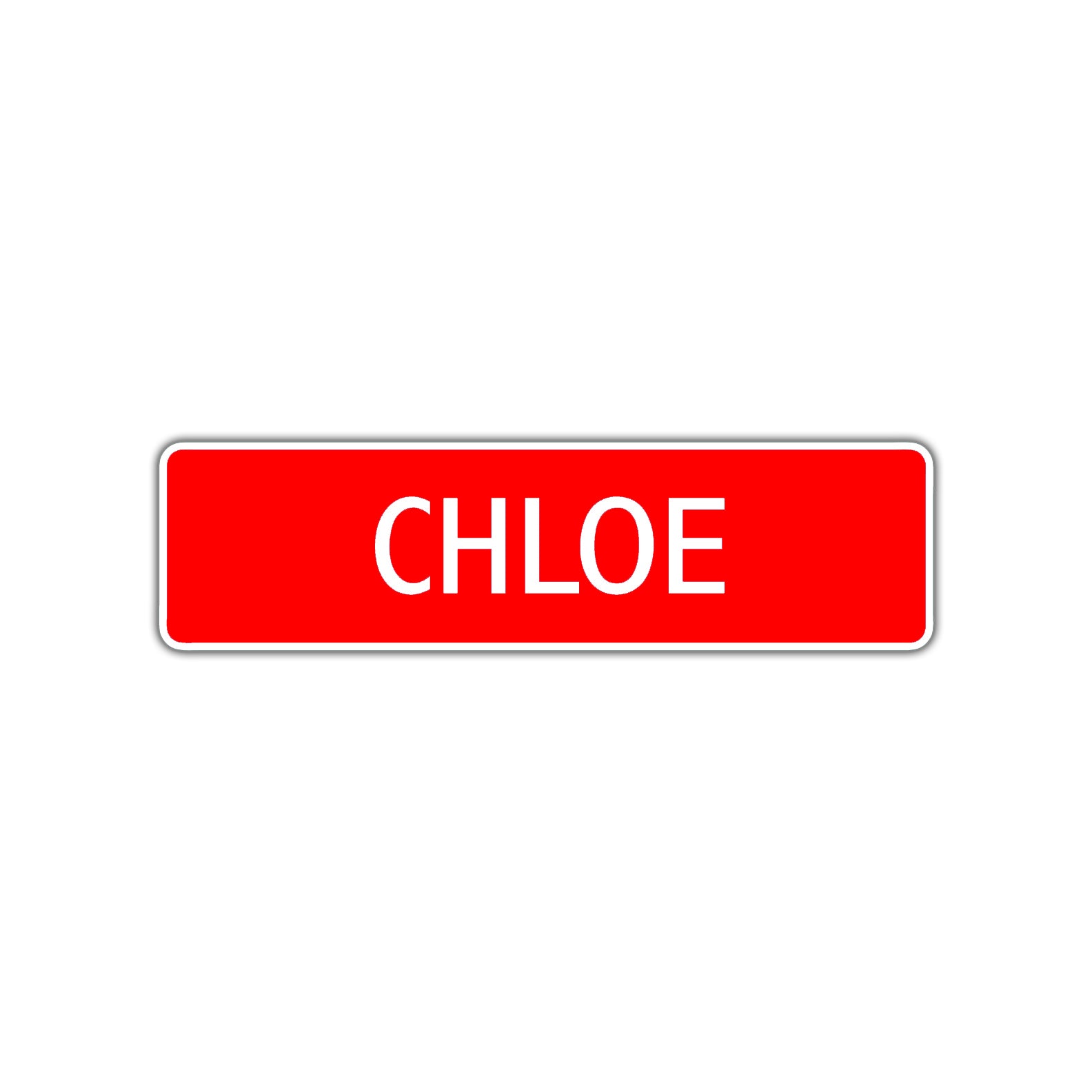 Chloe Street Sign Children Name Room Plate